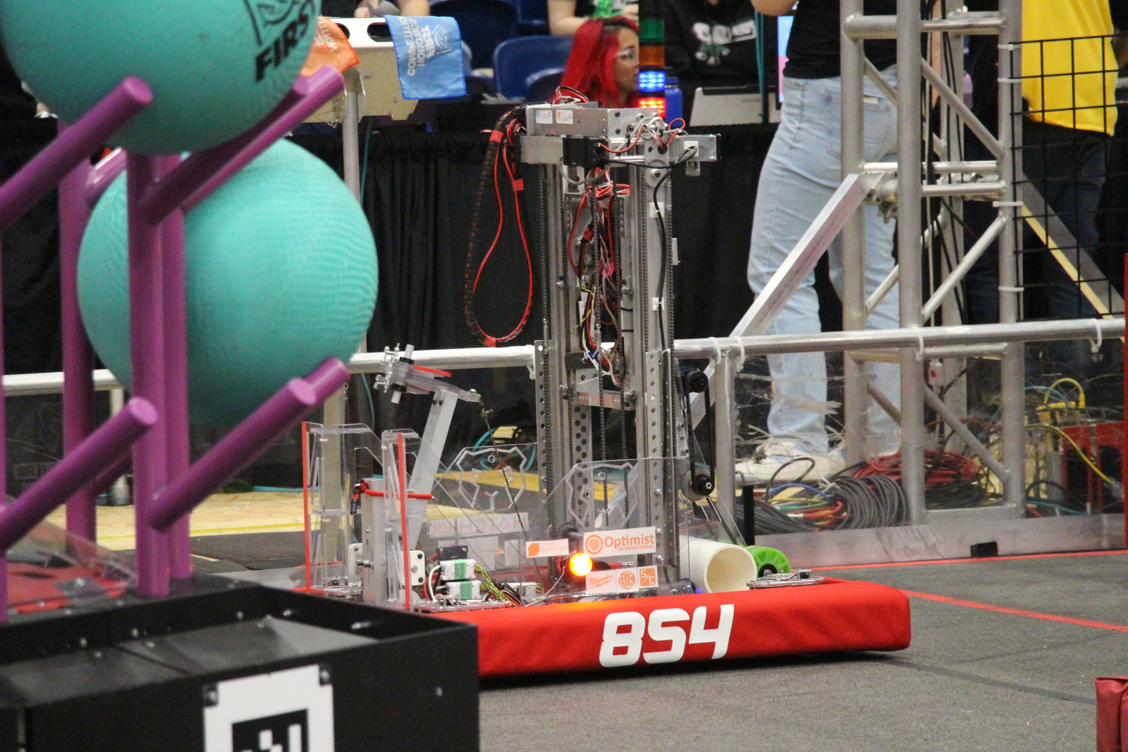 Team 854 robot competing in the 2025 REEFSCAPE season